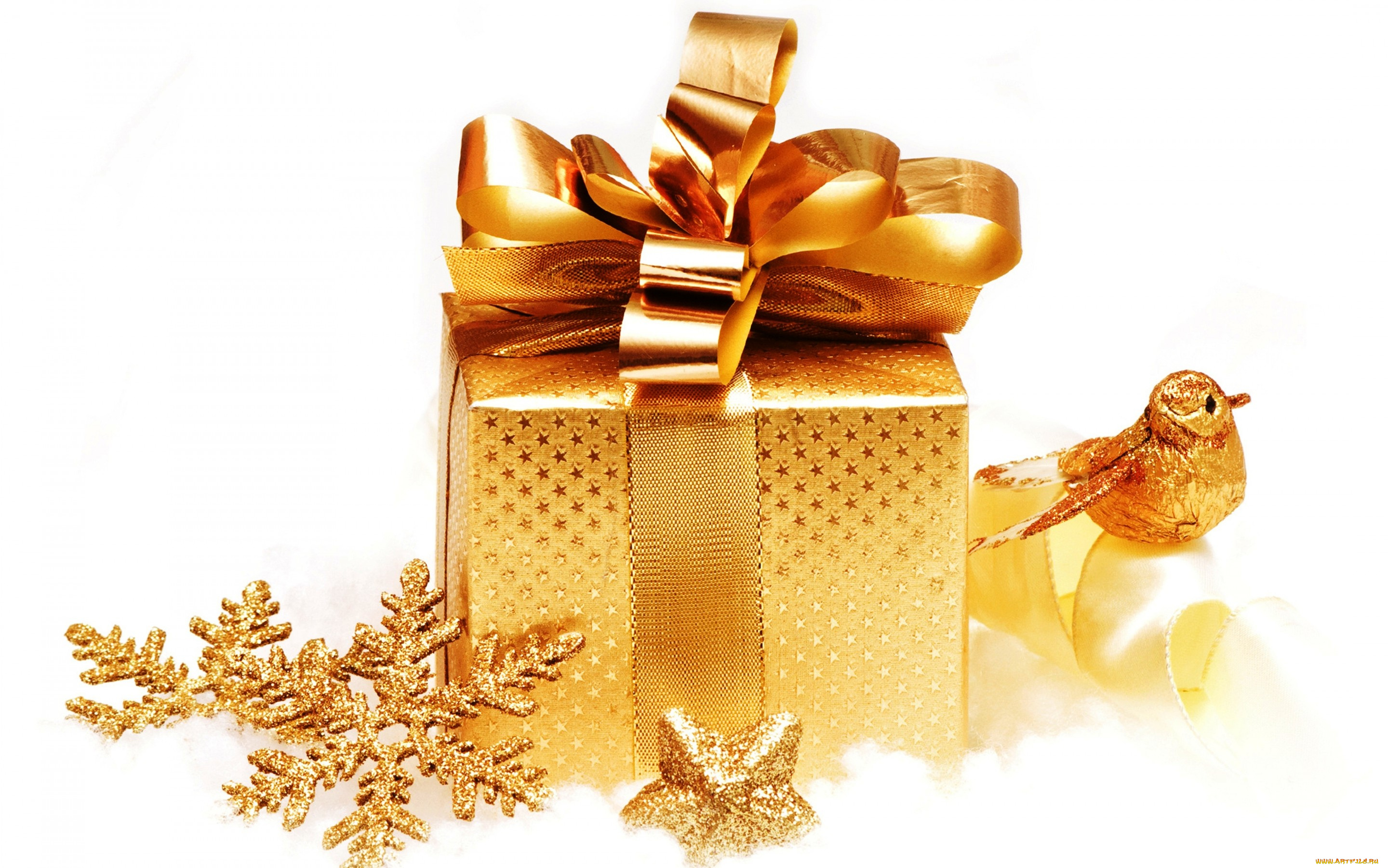 праздничные, подарки, и, коробочки, новый, год, рождество, снежинки, xmas, golden, decoration, box, gift, christmas, украшения, золото, подарок, merry