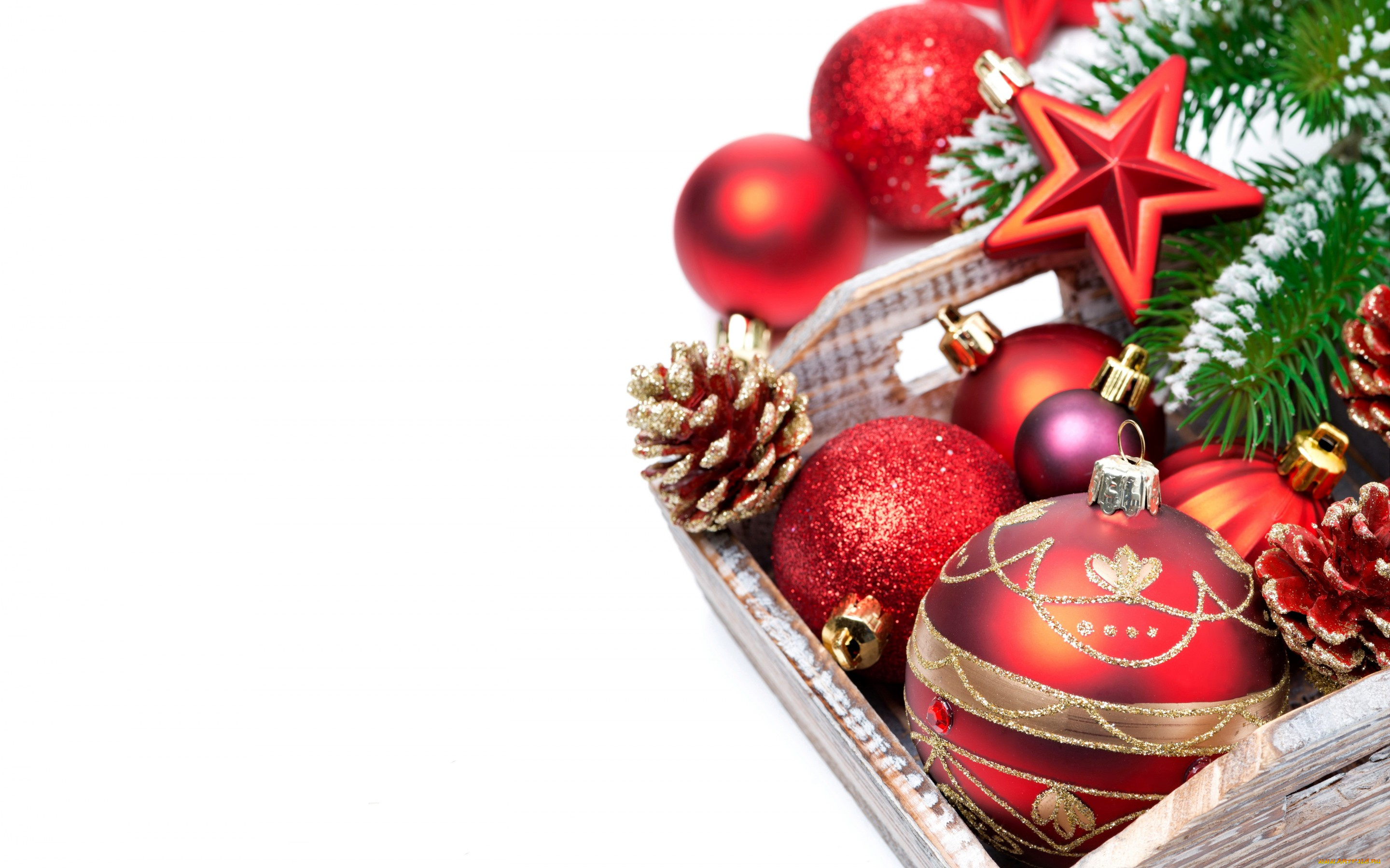 праздничные, украшения, новый, год, рождество, balls, box, decoration, new, year, christmas, merry, коробка, шары