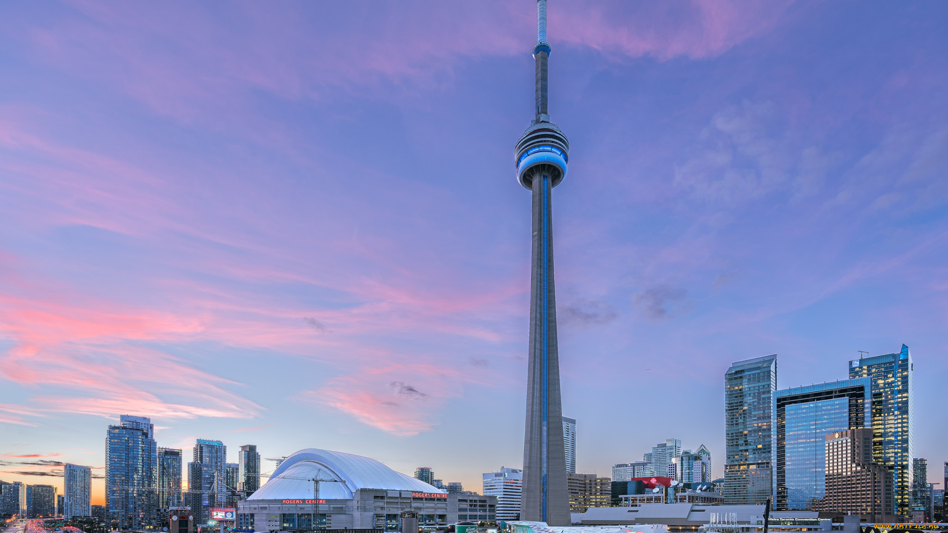 toronto, города, торонто, , канада, телевышка