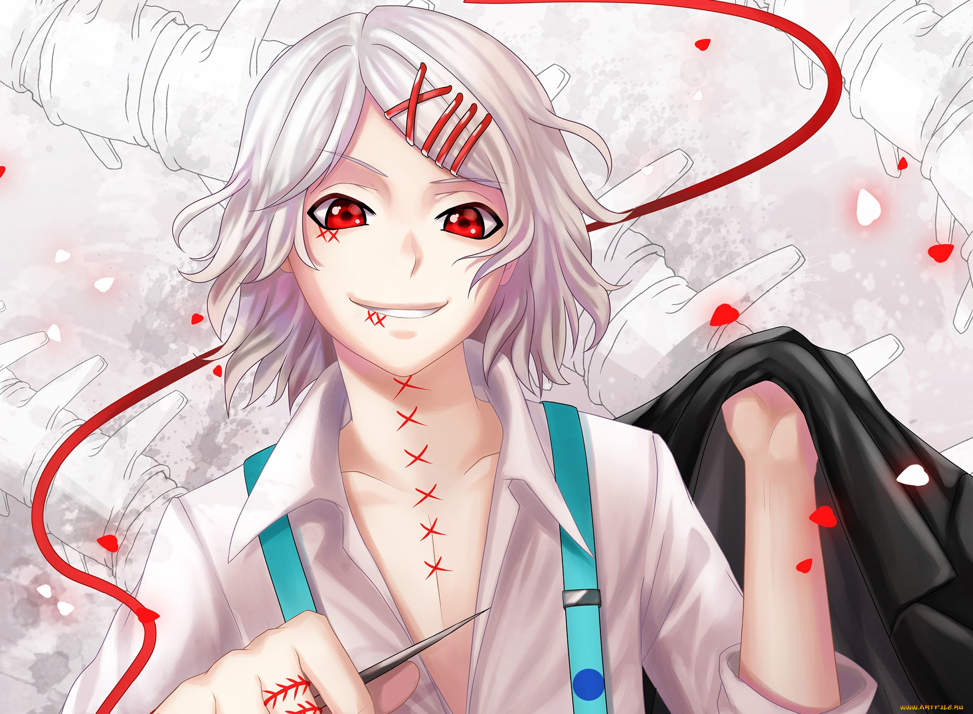 аниме, tokyo, ghoul, suzuya, juuzou