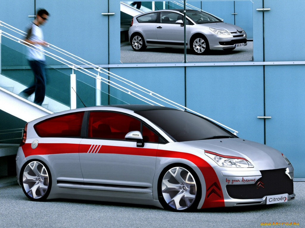 citroen, c4, evil, автомобили, виртуальный, тюнинг