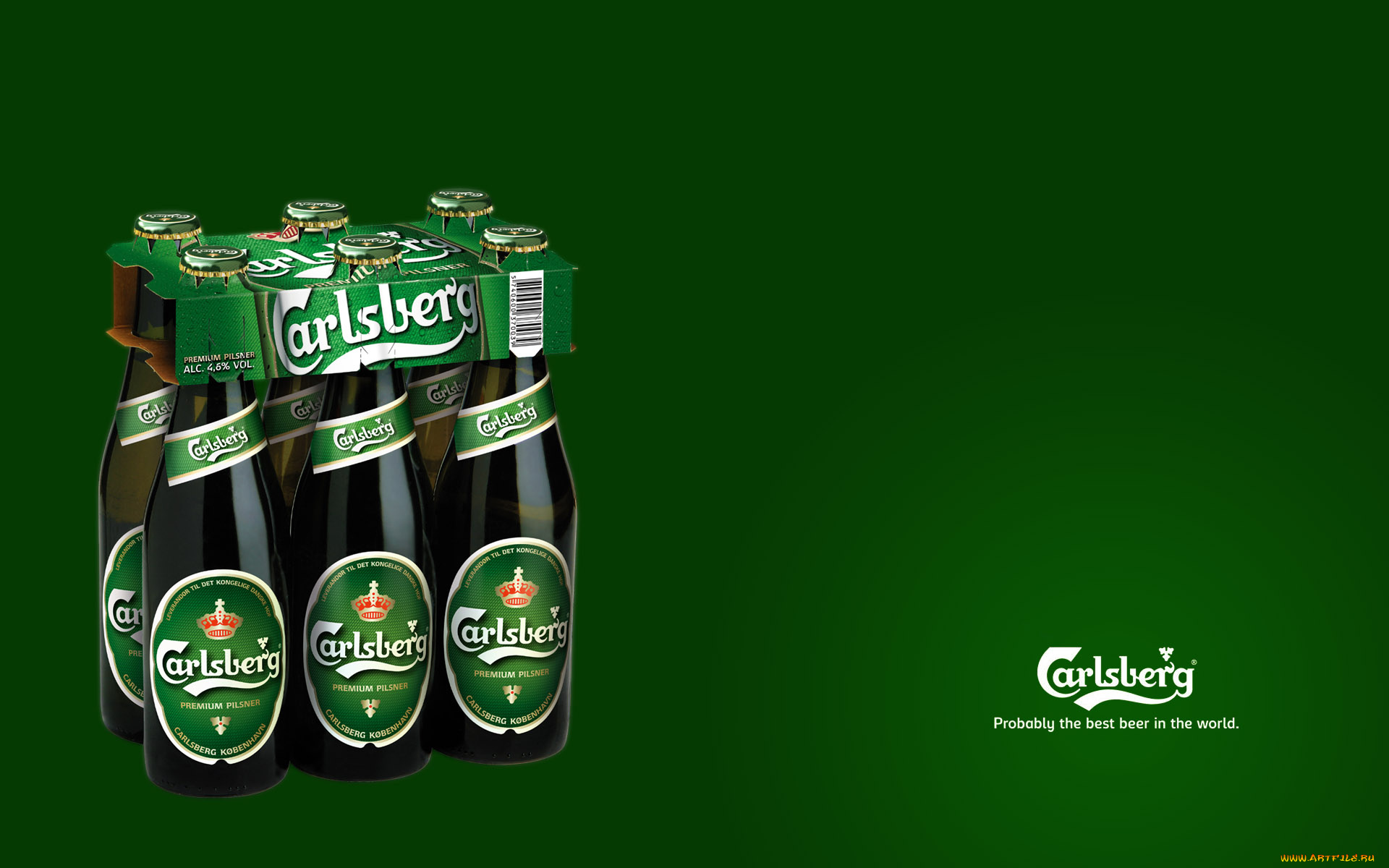 бренды, carlsberg, бутылки, зеленый