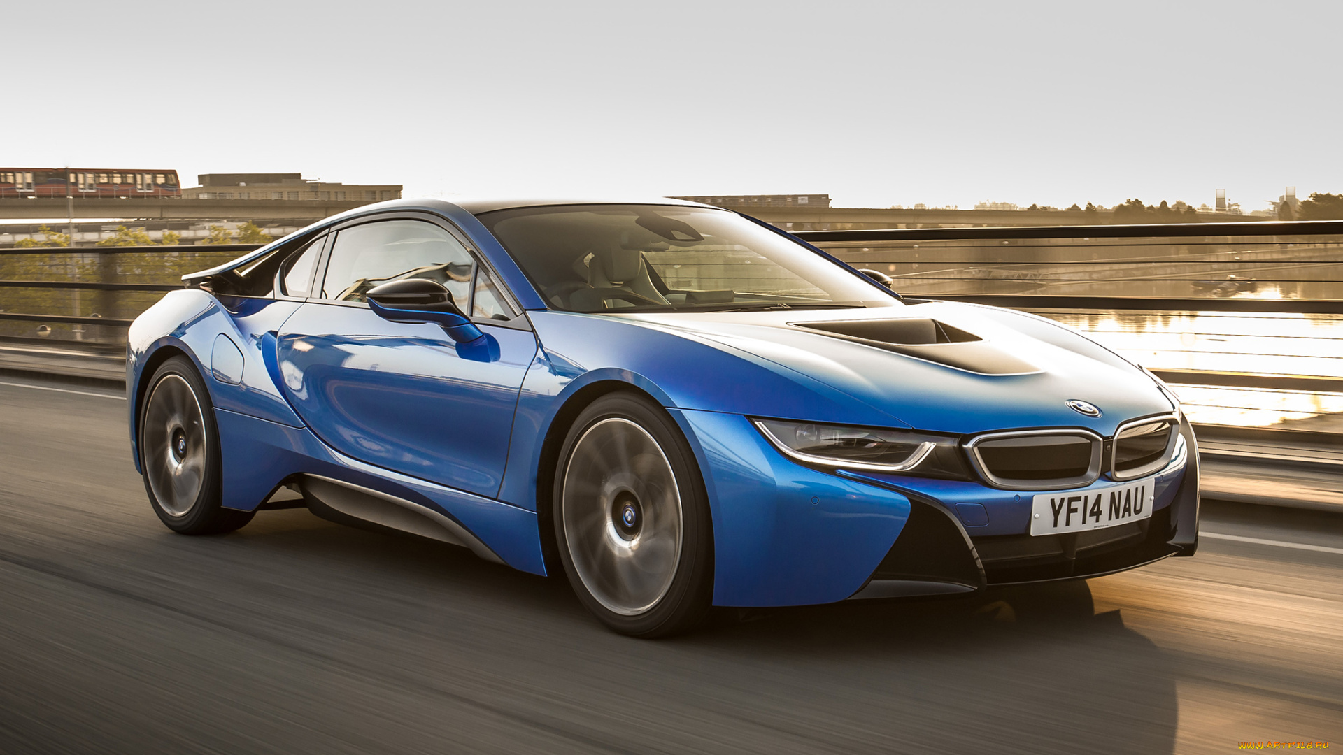 автомобили, bmw, синий, 2014г, uk-spec, i8