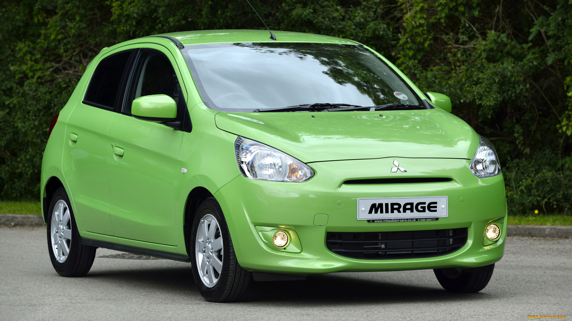 автомобили, mitsubishi, mirage, uk-spec, 2013г, зеленый