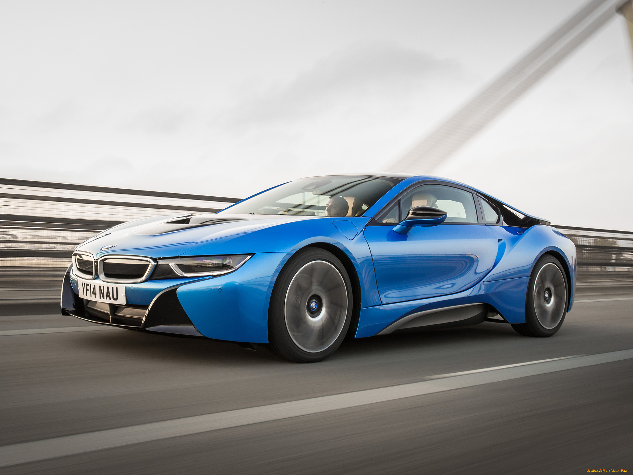 автомобили, bmw, синий, 2014г, uk-spec, i8