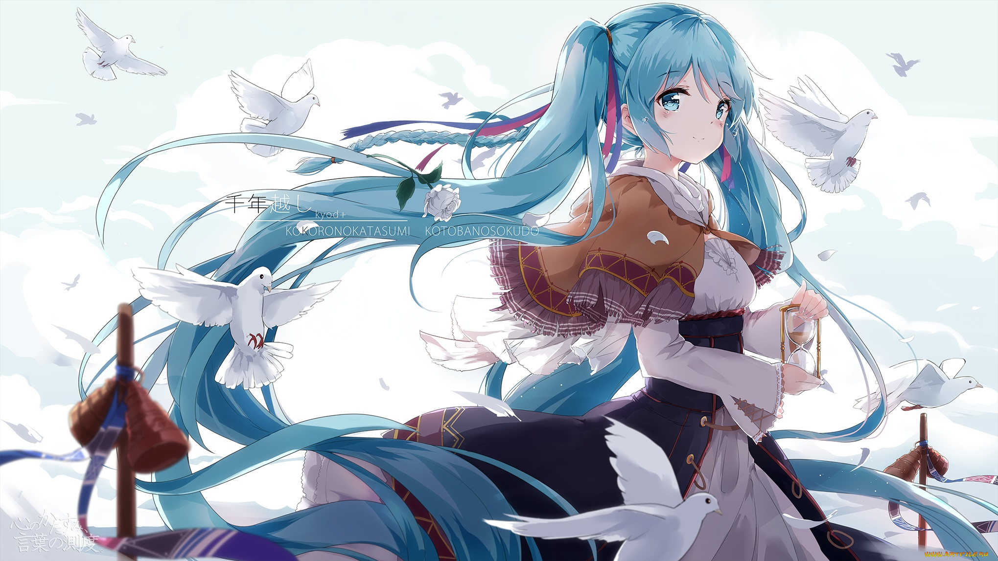 аниме, vocaloid, hatsune, miku