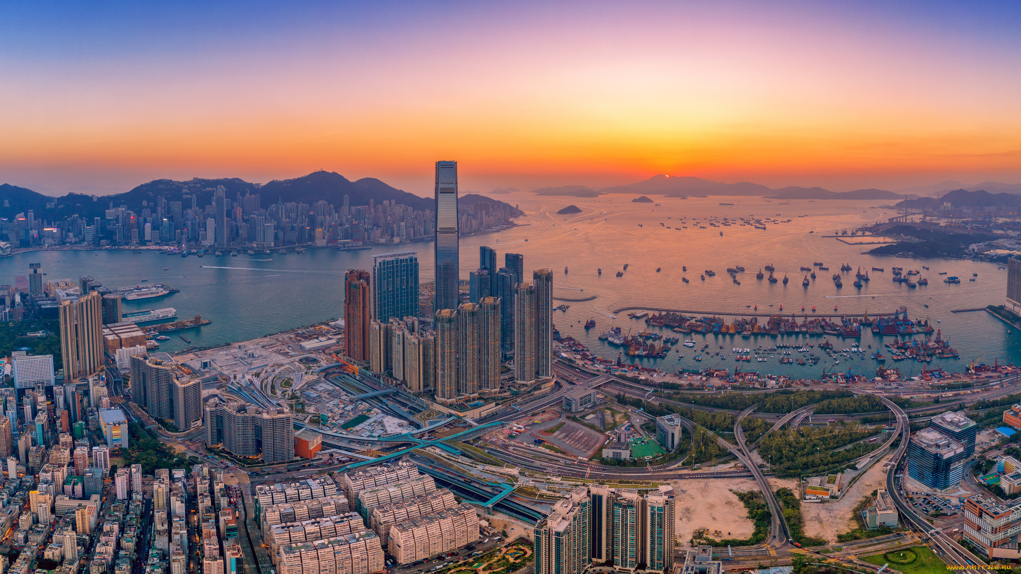 west, kowloon, города, гонконг, , китай, простор