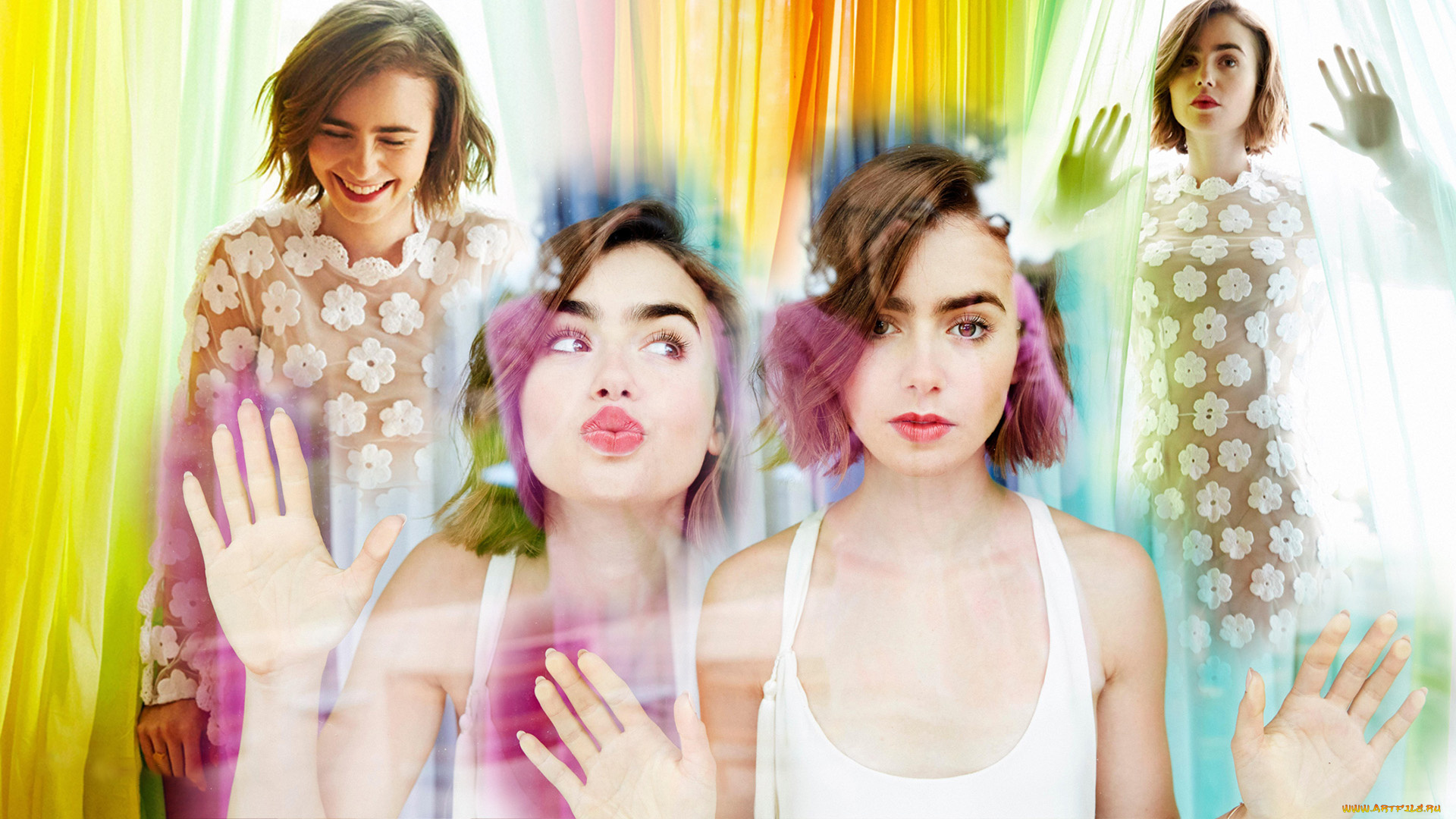 девушки, lily, collins, lily, collins