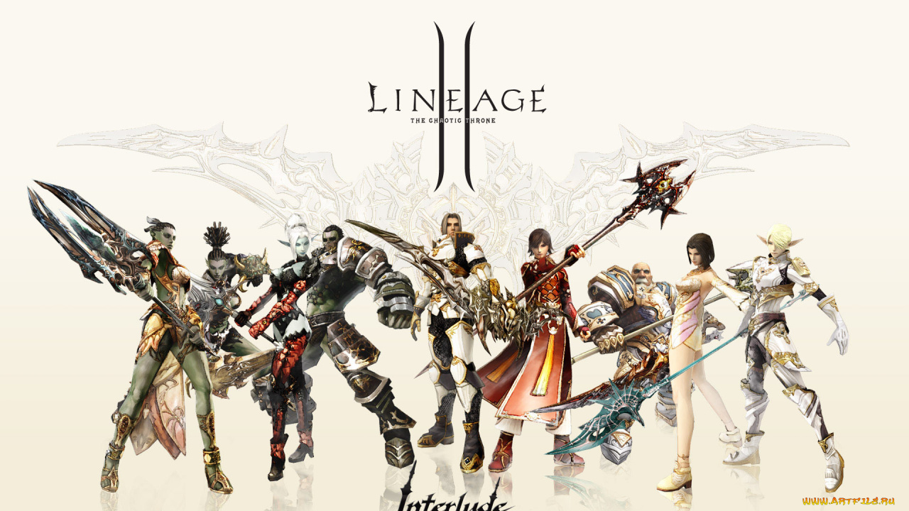 видео, игры, lineage, ii, the, chaotic, throne, interlude