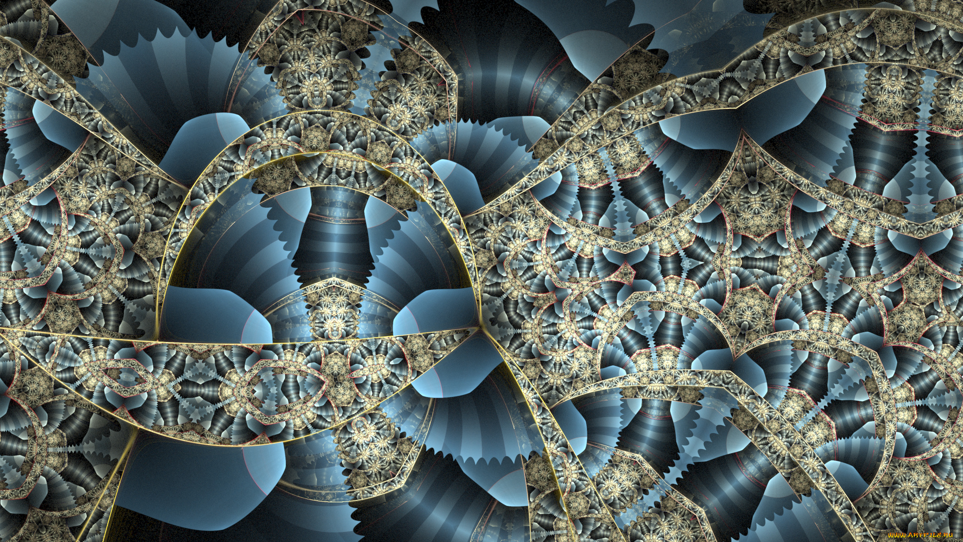 3д, графика, фракталы, , fractal, фон, цвета, узор