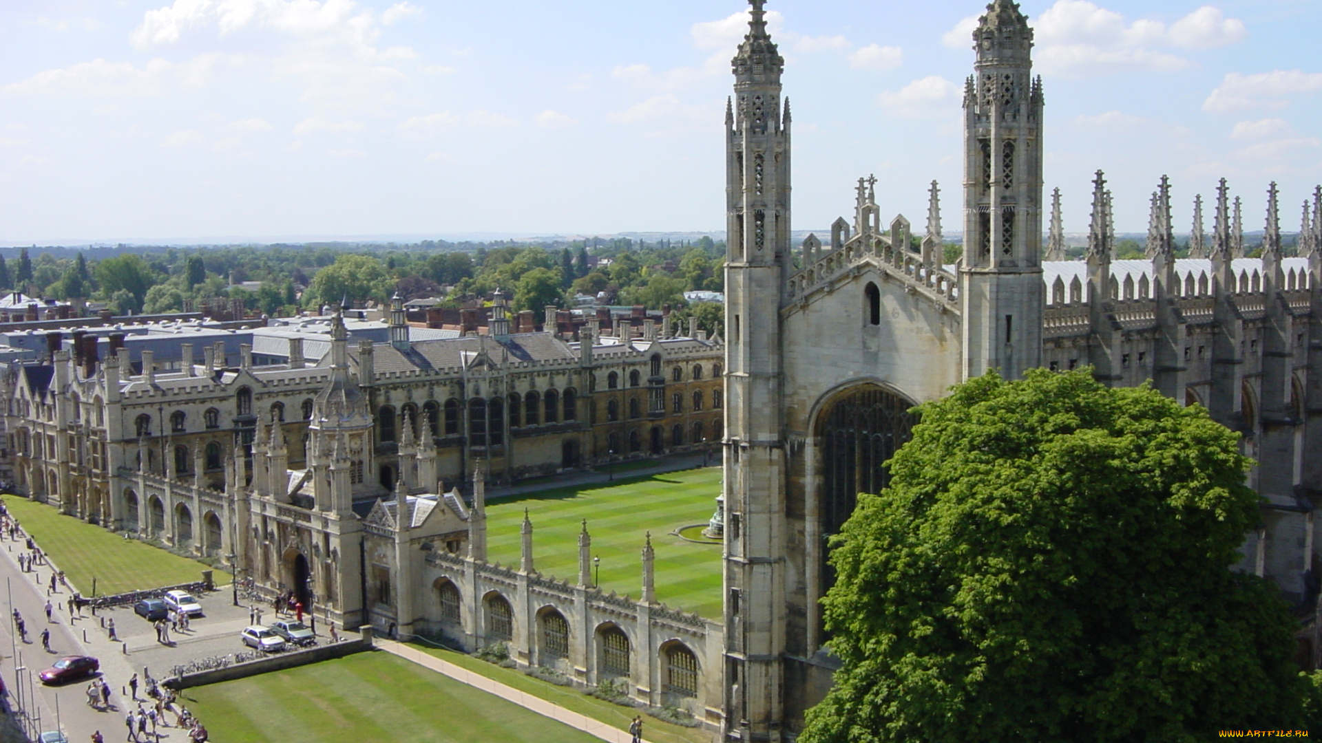 кембридж, города, -, исторические, , архитектурные, памятники, англия, университет