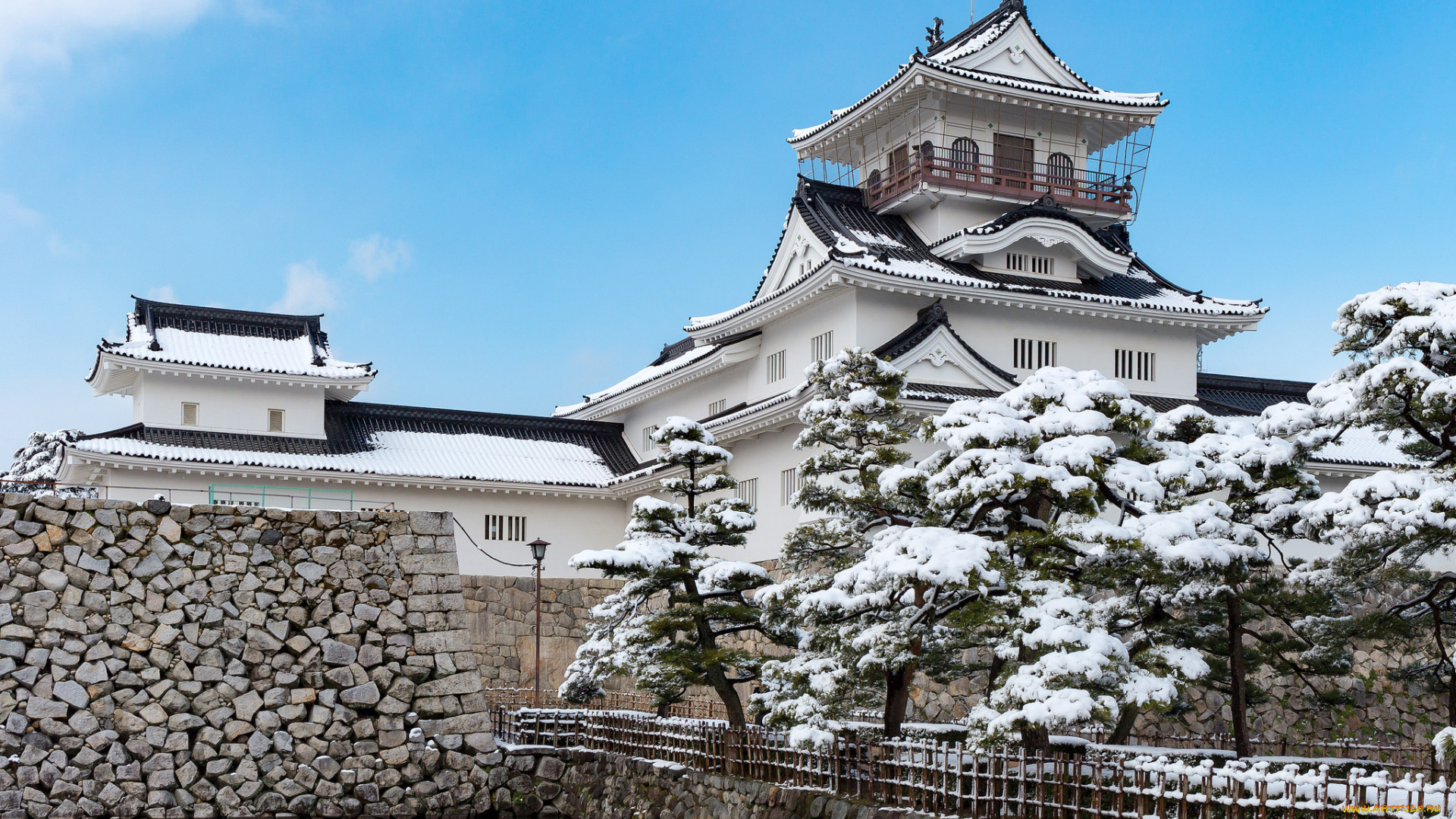 toyama-jyo, castle, города, замки, Японии, замок