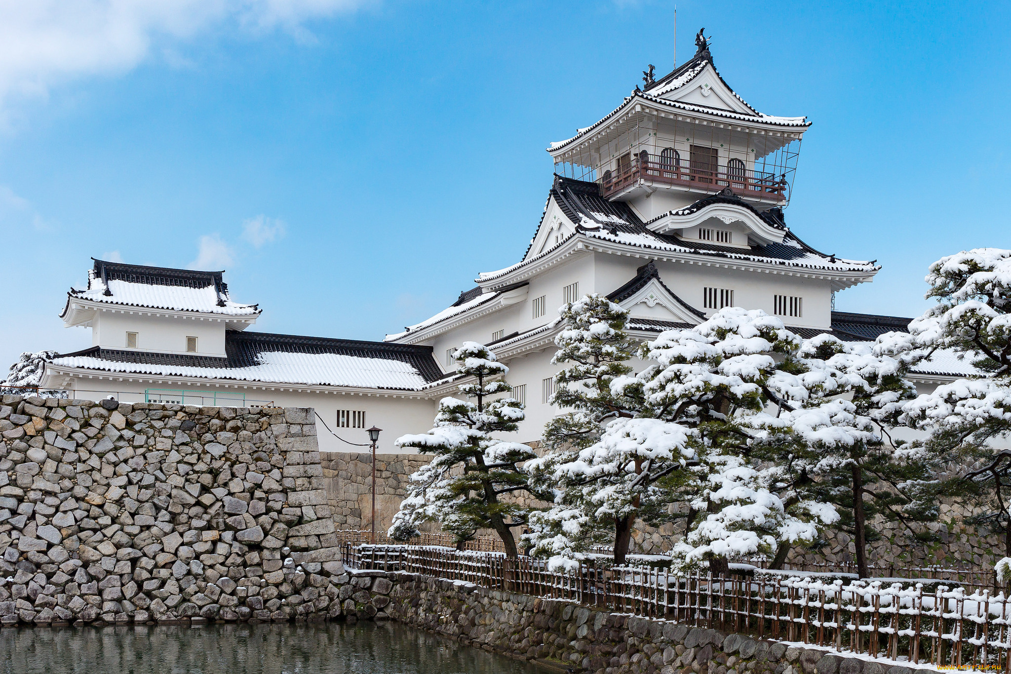 toyama-jyo, castle, города, замки, Японии, замок