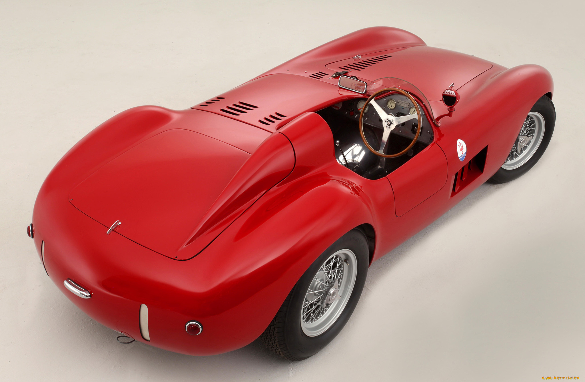 maserati, 300s, 1956, автомобили, maserati, 300s, 1956, красный