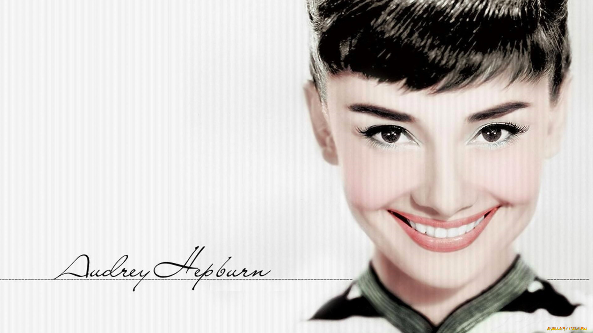 девушки, audrey, hepburn, актриса, брюнетка, лицо