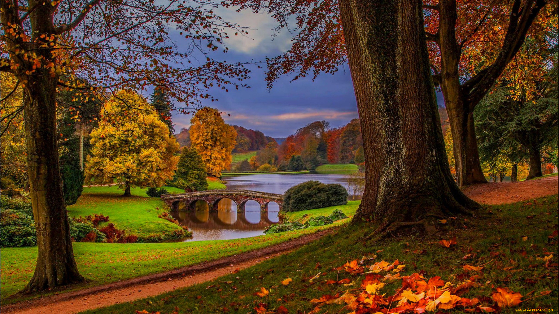 stourhead, garden, england, природа, парк, stourhead, garden