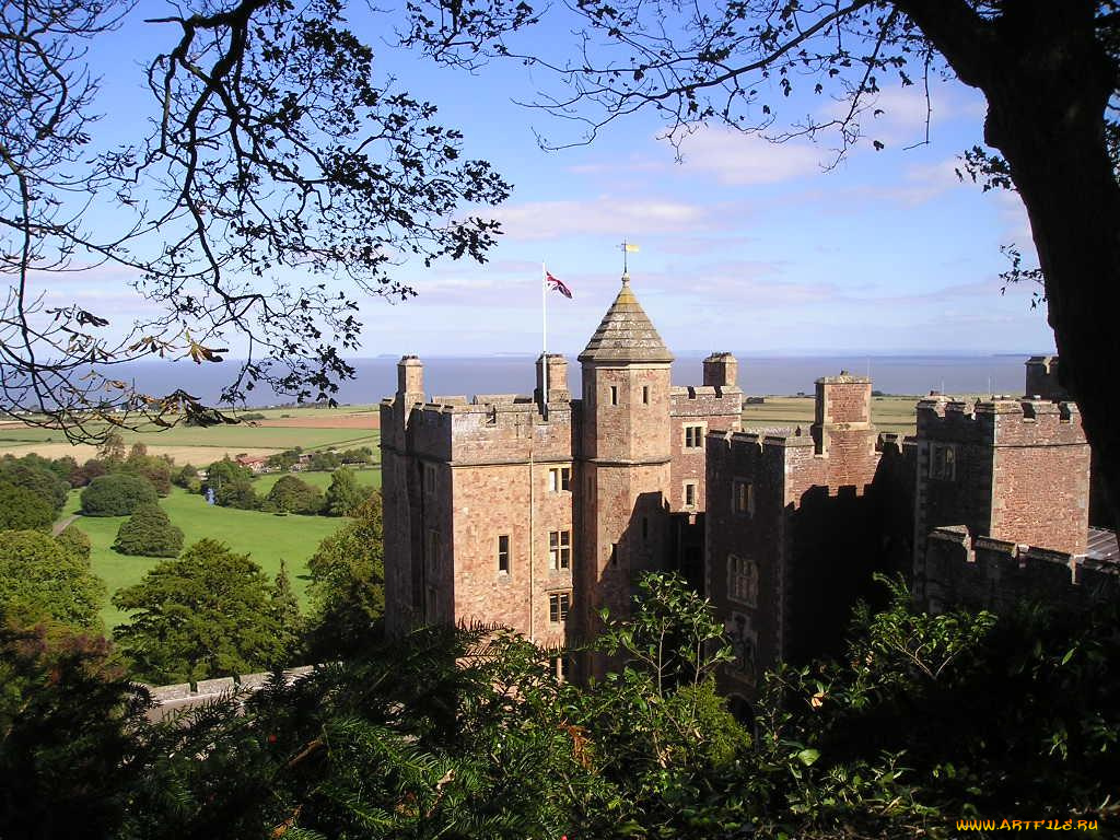 dunster, uk, города, дворцы, замки, крепости