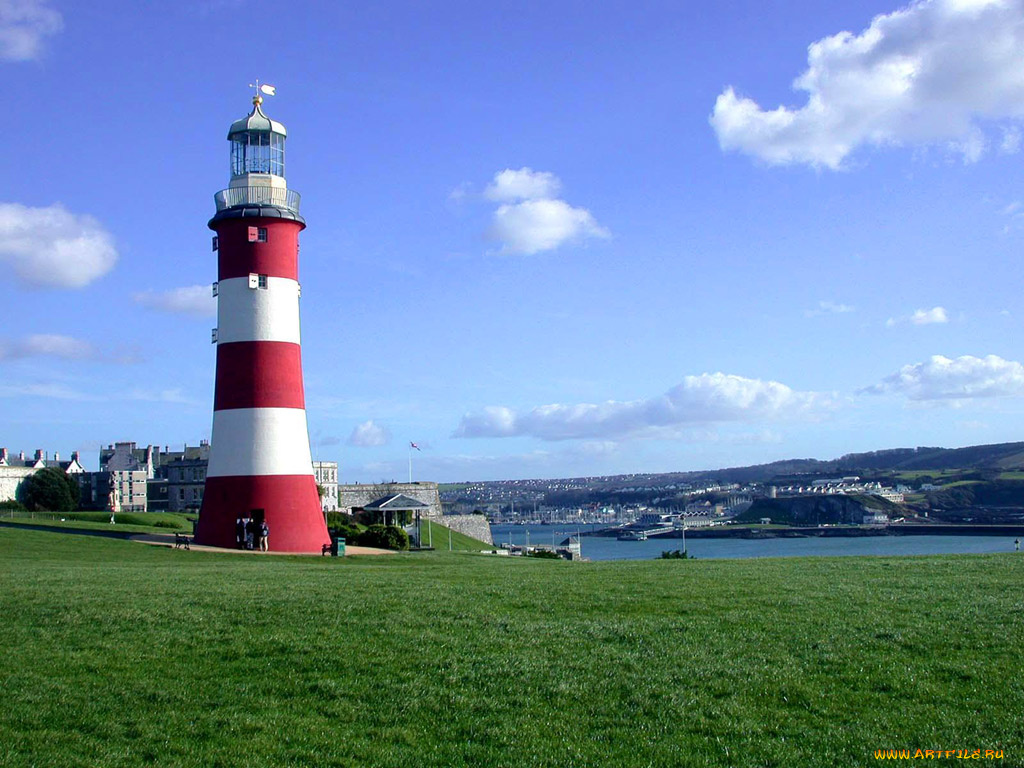 plymouth, uk, природа, маяки