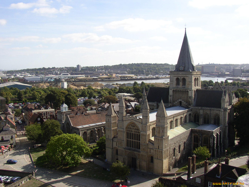 rochester, uk, города, католические, соборы, костелы, аббатства