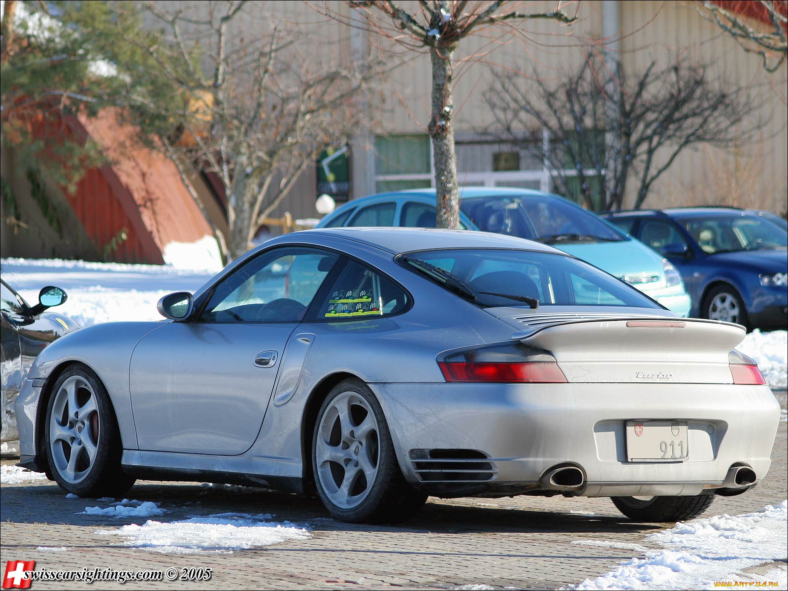 porsche, 996, turbo, автомобили