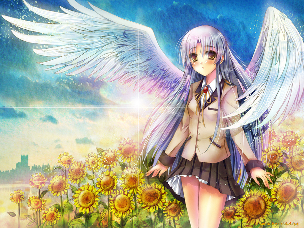 аниме, angel, beats