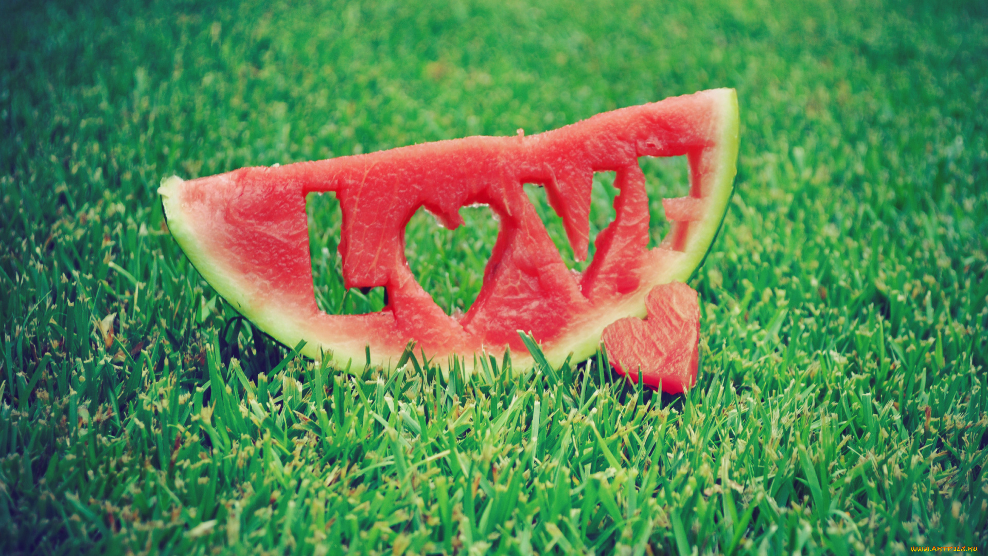 еда, арбуз, любовь, лето, фрукты, романтика
