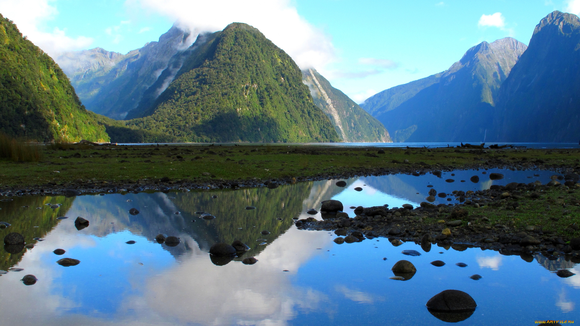 природа, реки, озера, fiordland
