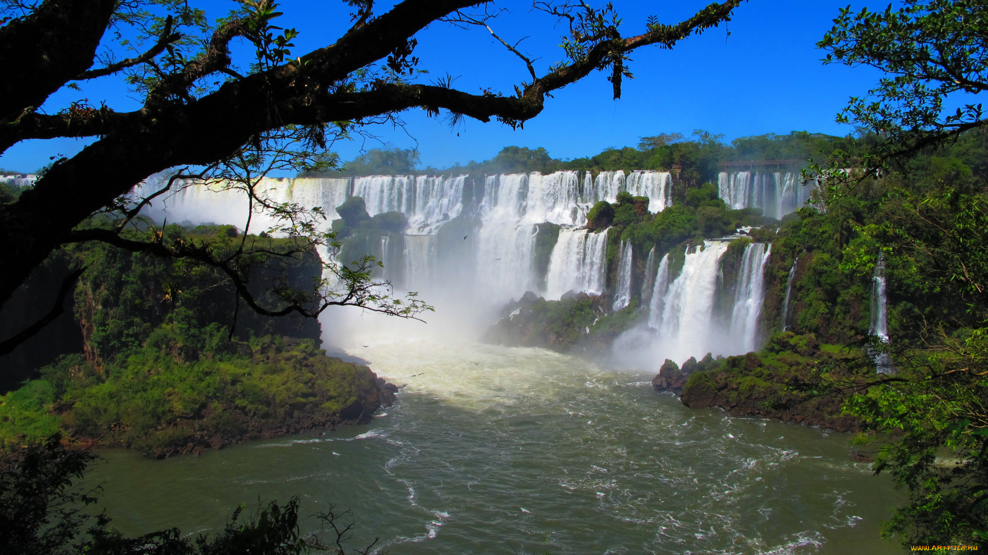 природа, водопады, iguazu