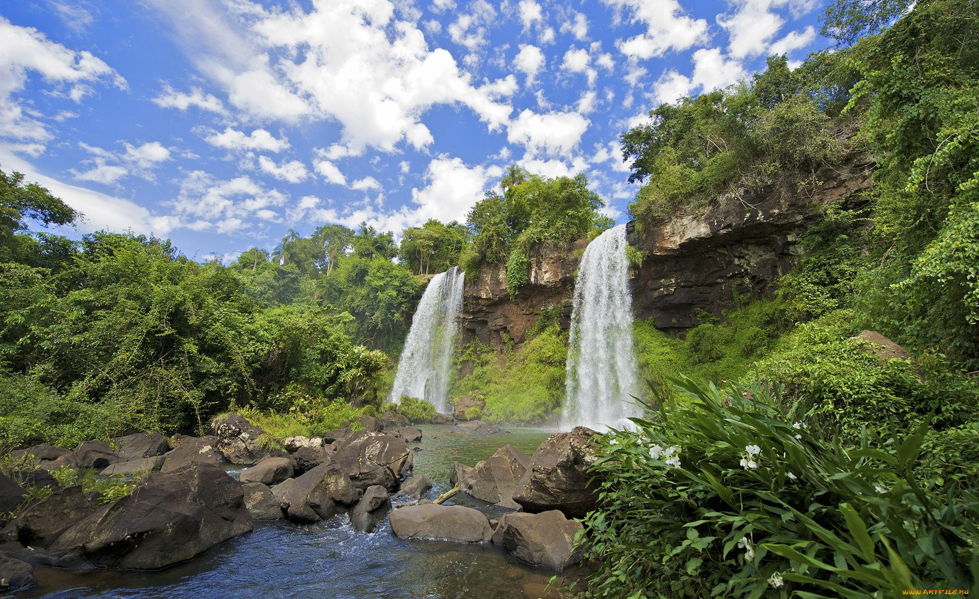 природа, водопады, iguazu