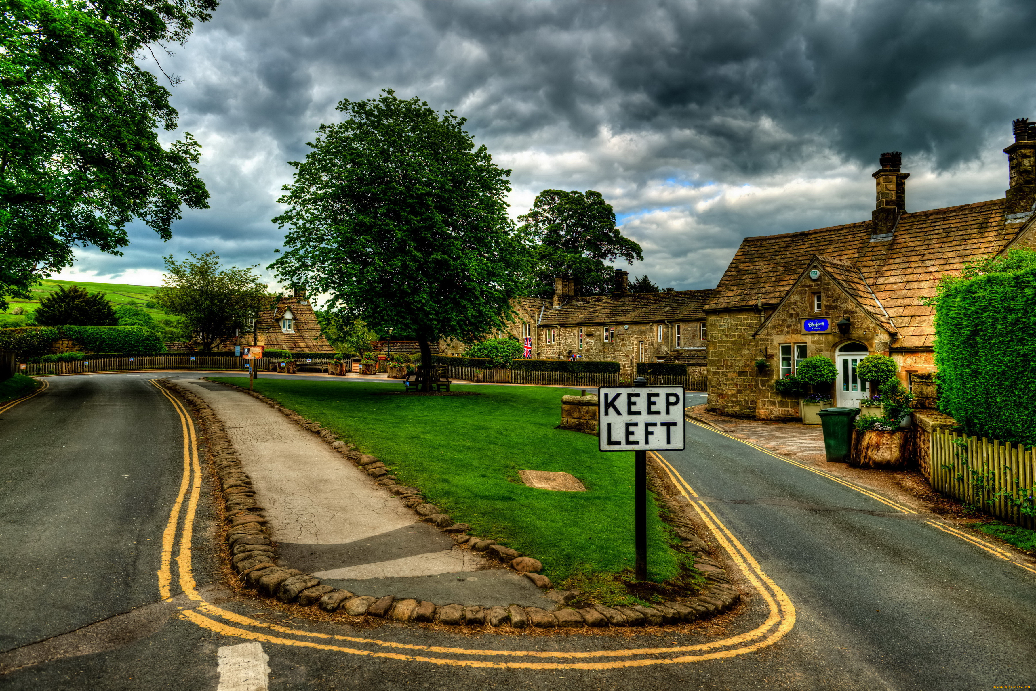 bolton, abbey, village, йоркшир, англия, города, улицы, площади, набережные, дорога, пейзаж