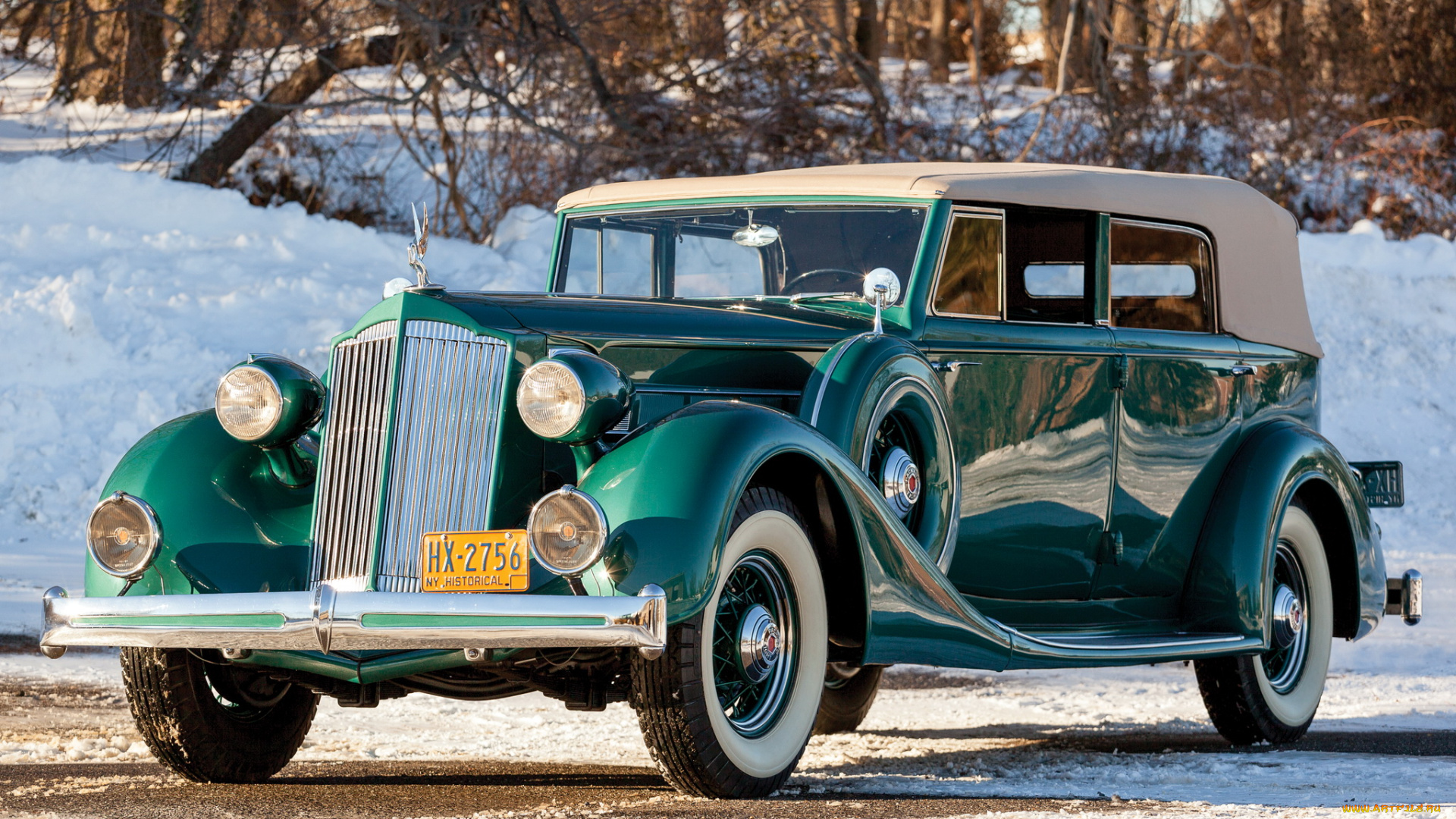 автомобили, packard, convertible, eight, зеленый, 1936, 1402-963, sedan