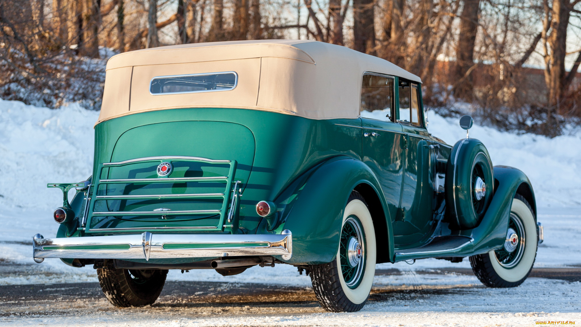 автомобили, packard, eight, зеленый, sedan, 1402-963, 1936, convertible