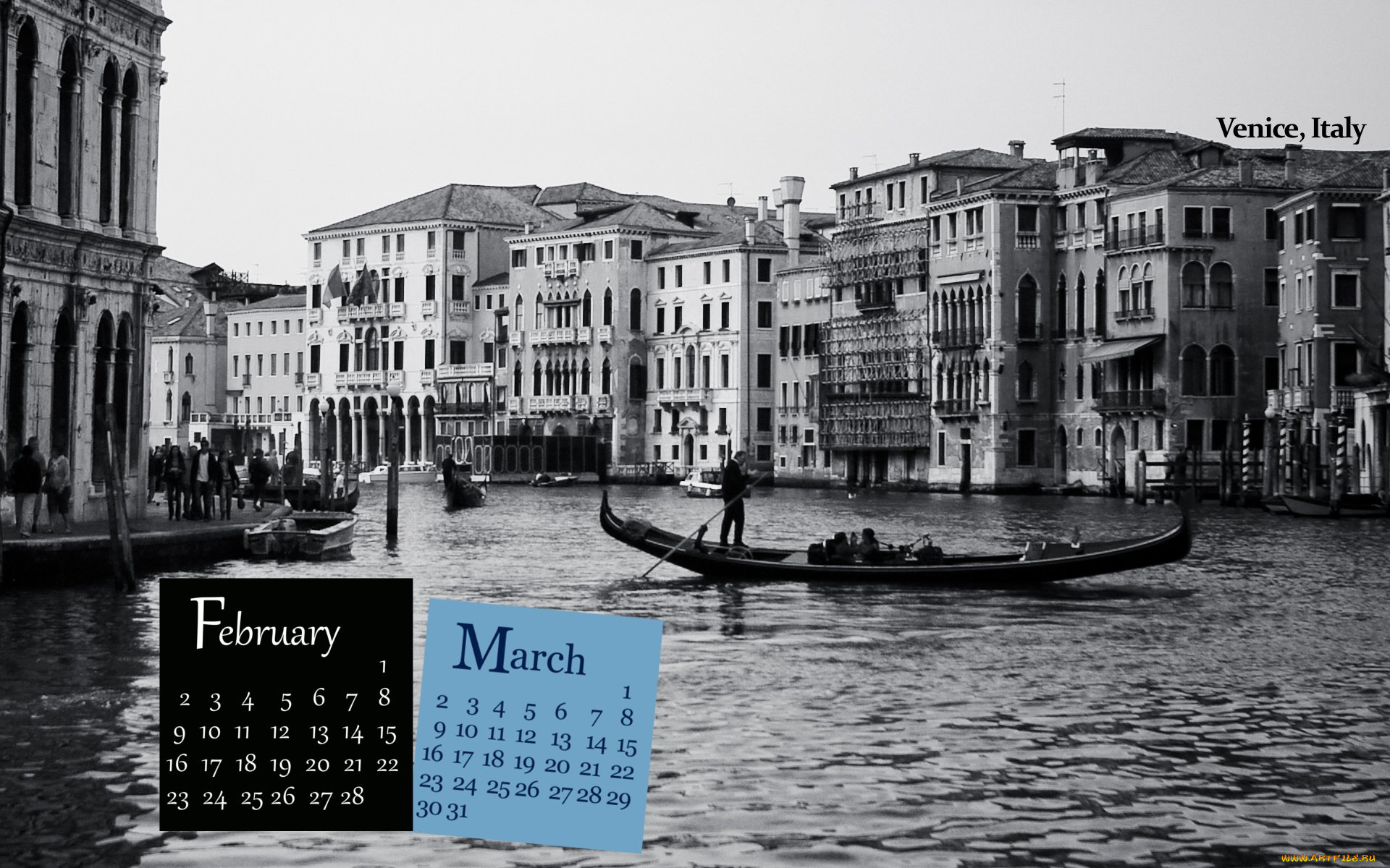 календари, города, венеция