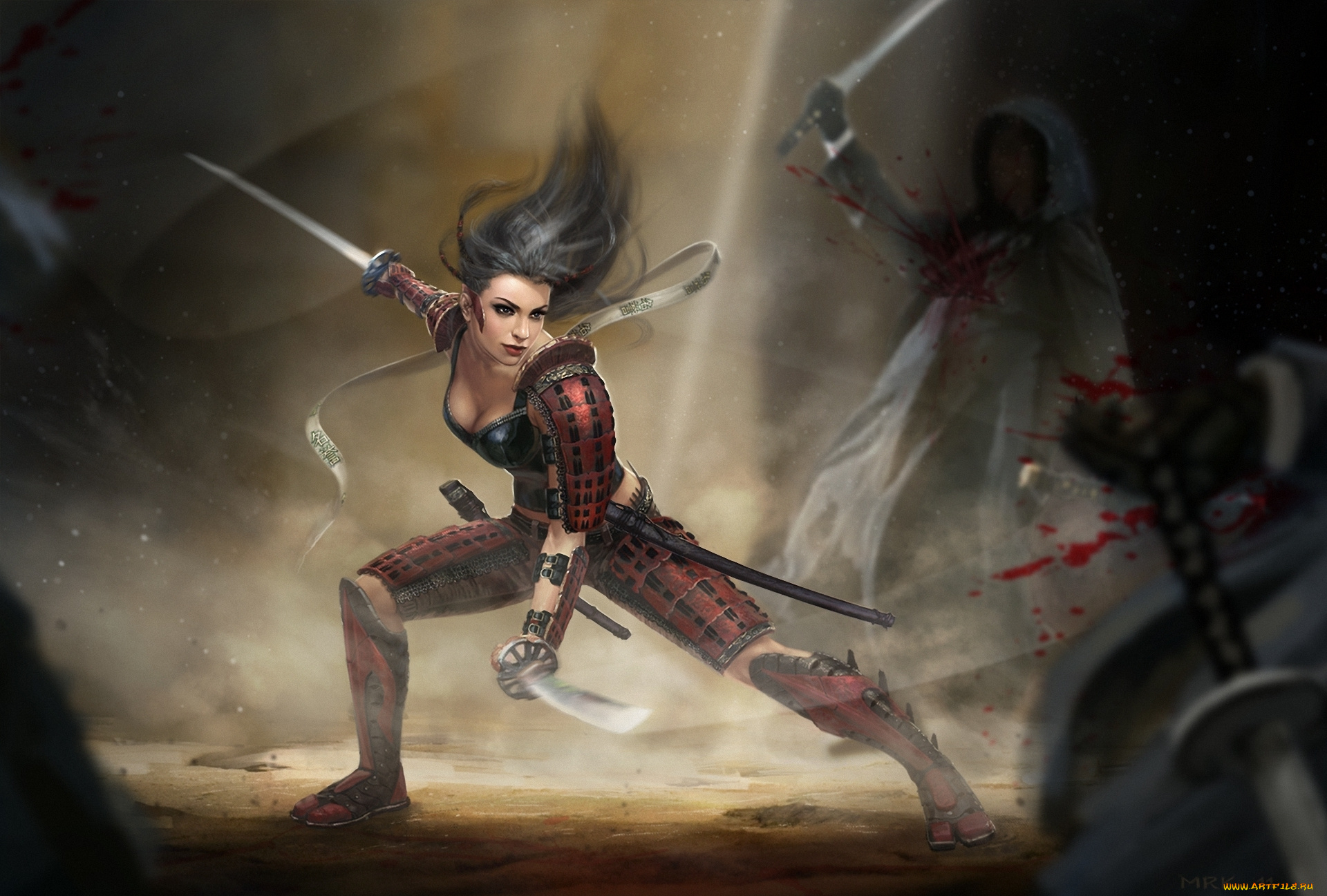 2 мечей женщина. Варриорс Самураи девушки. Девушка воин арт. Девушки с мечами. Девушка с двумя мечами.