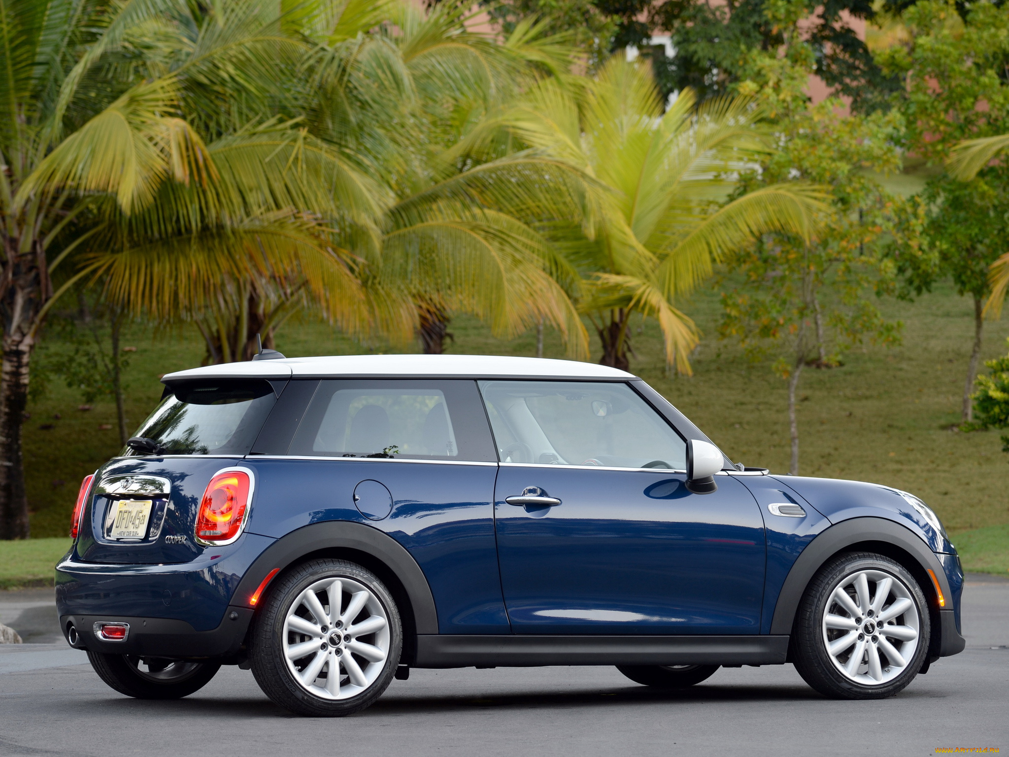 автомобили, mini, cooper, 2014, синий, f56, us-spec