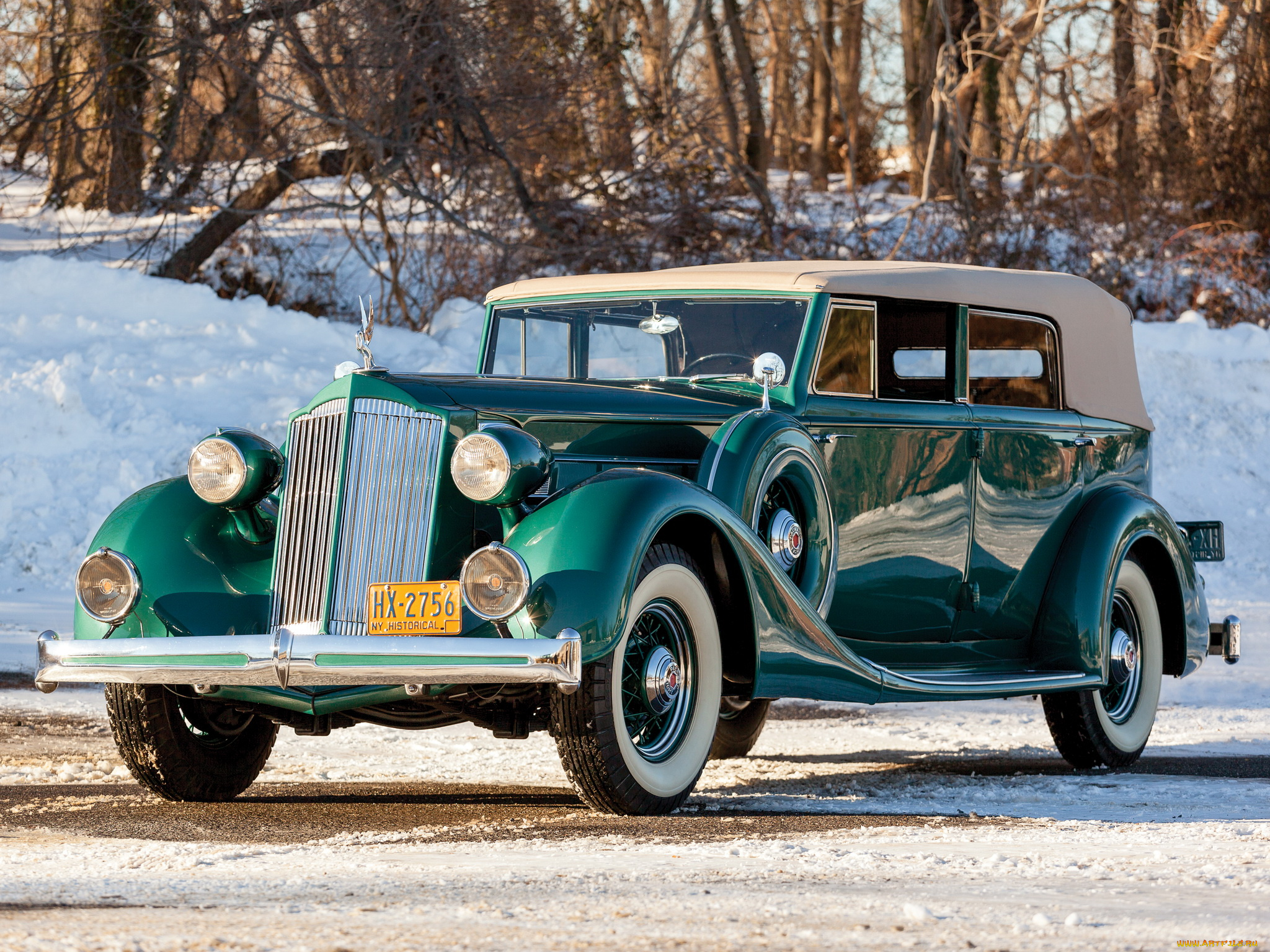 автомобили, packard, convertible, eight, зеленый, 1936, 1402-963, sedan