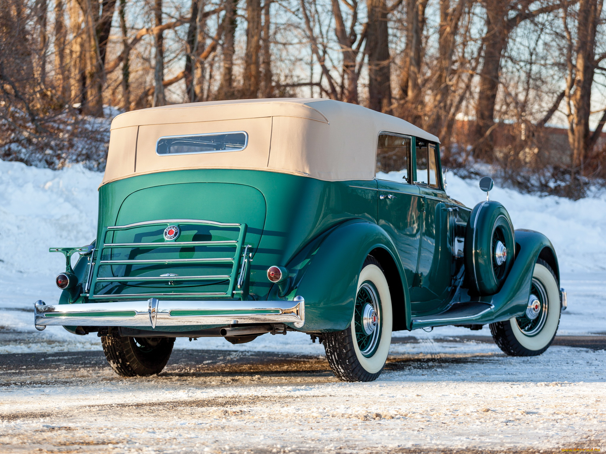 автомобили, packard, eight, зеленый, sedan, 1402-963, 1936, convertible