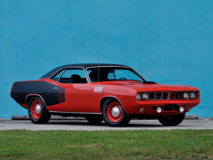 Картинка автомобили plymouth красный 1971 cuda hemi