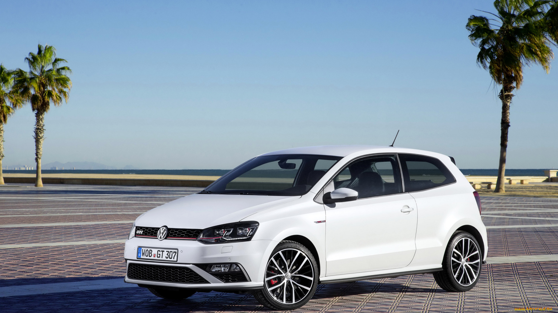 2014, volkswagen, polo, gti, автомобили, volkswagen, polo, металлик, белый