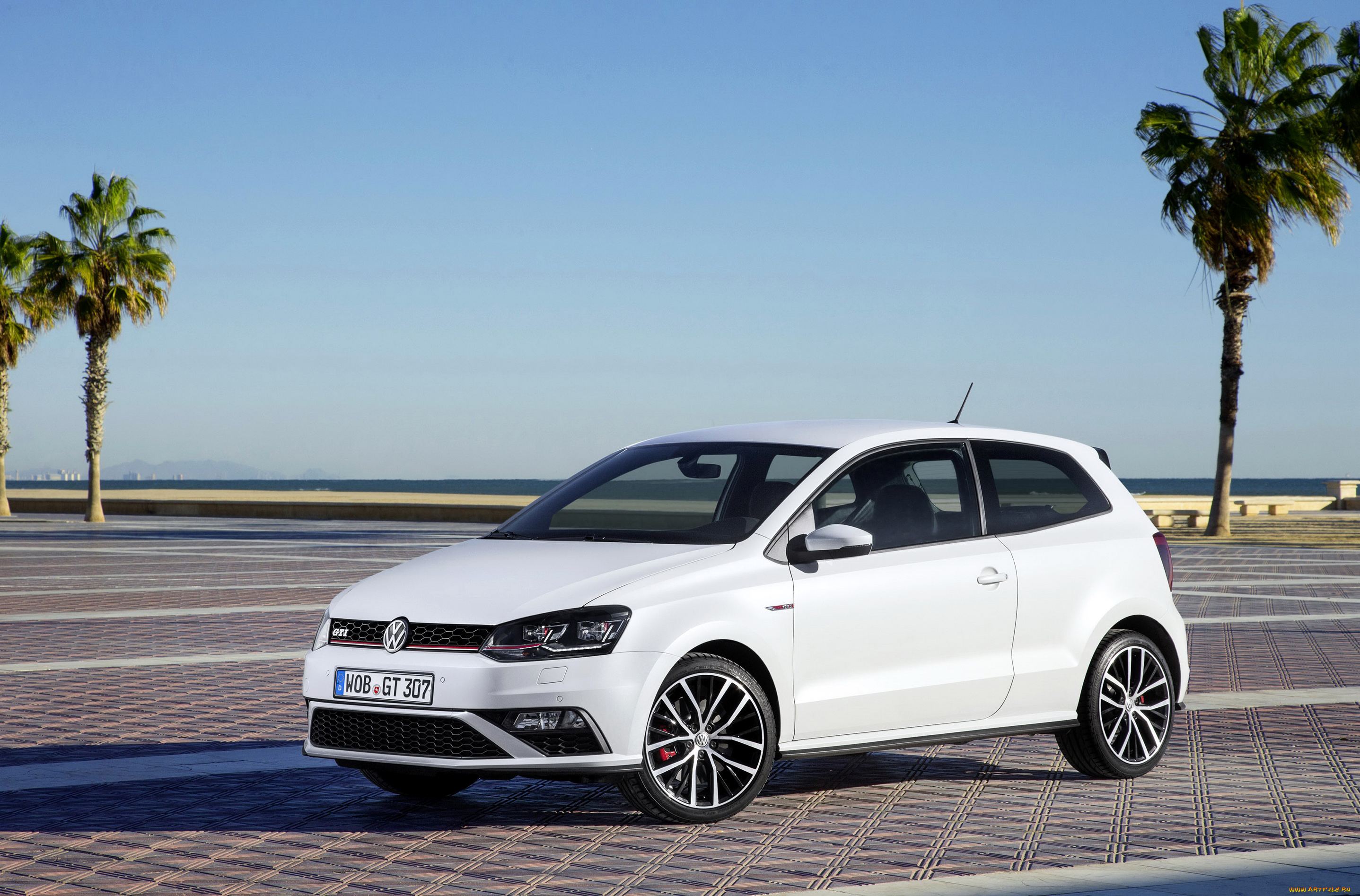 2014, volkswagen, polo, gti, автомобили, volkswagen, polo, металлик, белый