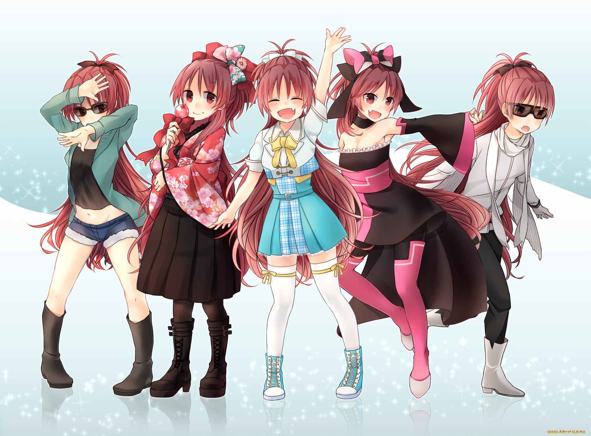 автор, , aisawa, , ais0511, аниме, mahou, shoujo, madoka, magika, sakura, kyouko, mahou, shoujo, madoka, magica