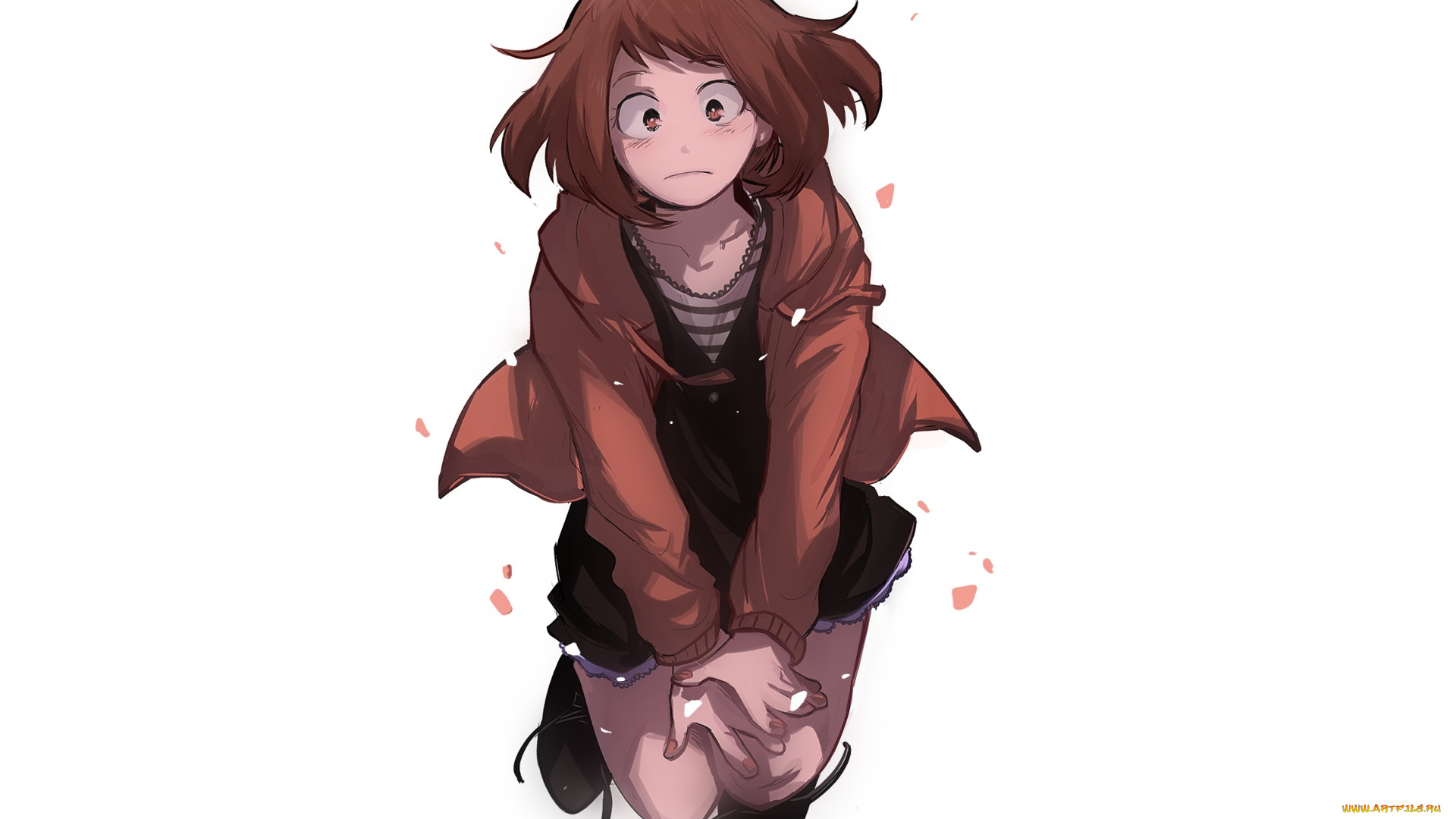 аниме, boku, no, hero, academia, uraraka, ochako