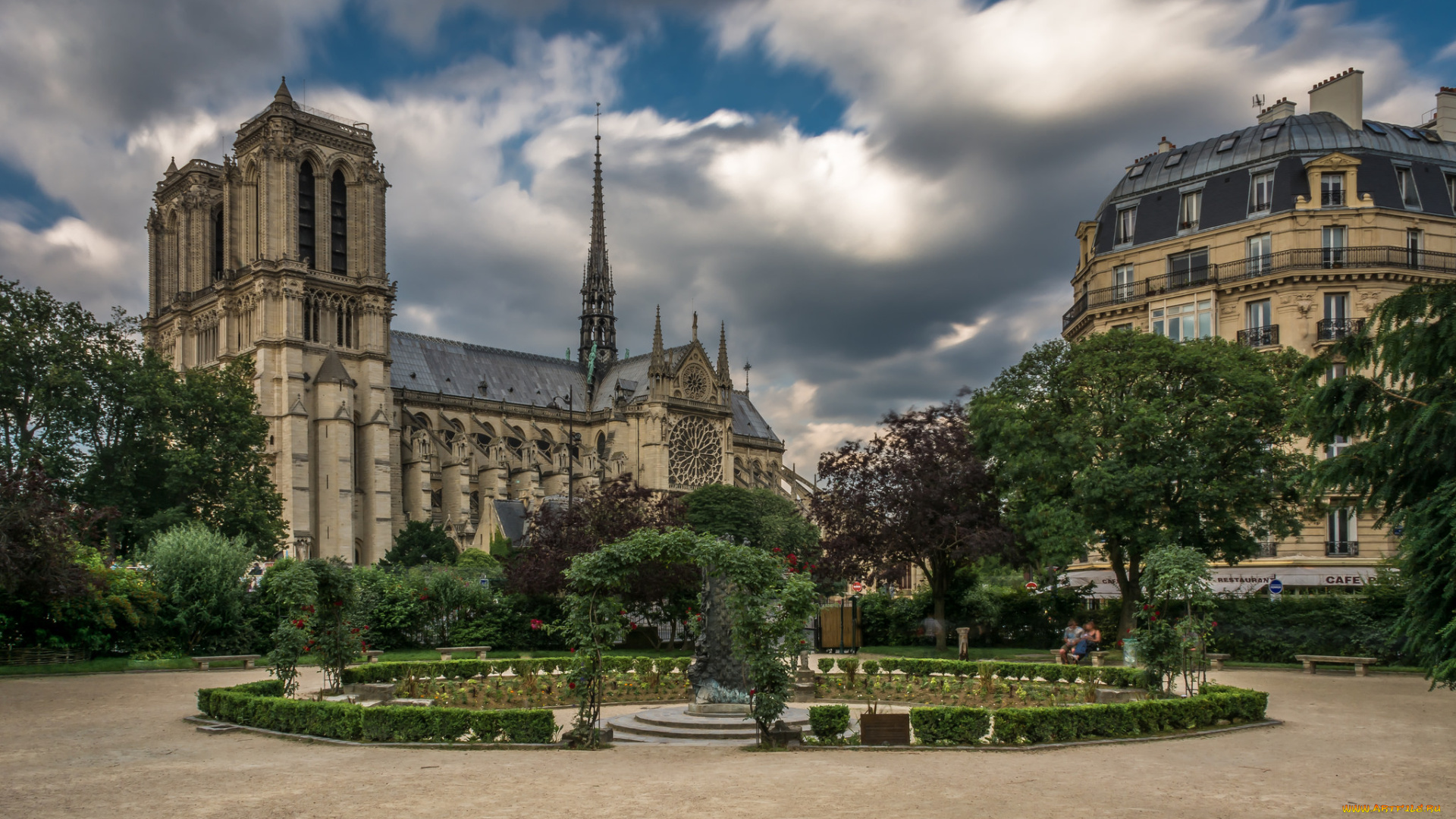 notre-dame, de, paris, , france, города, париж, , франция, собор