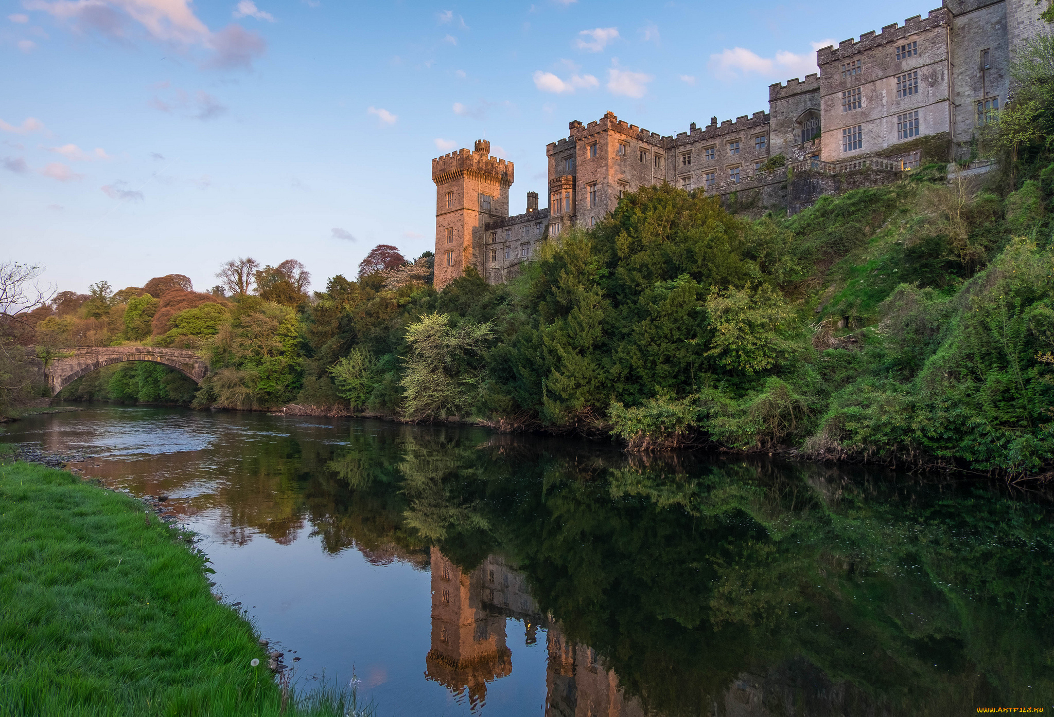 lismore, castle, города, замки, ирландии, замок