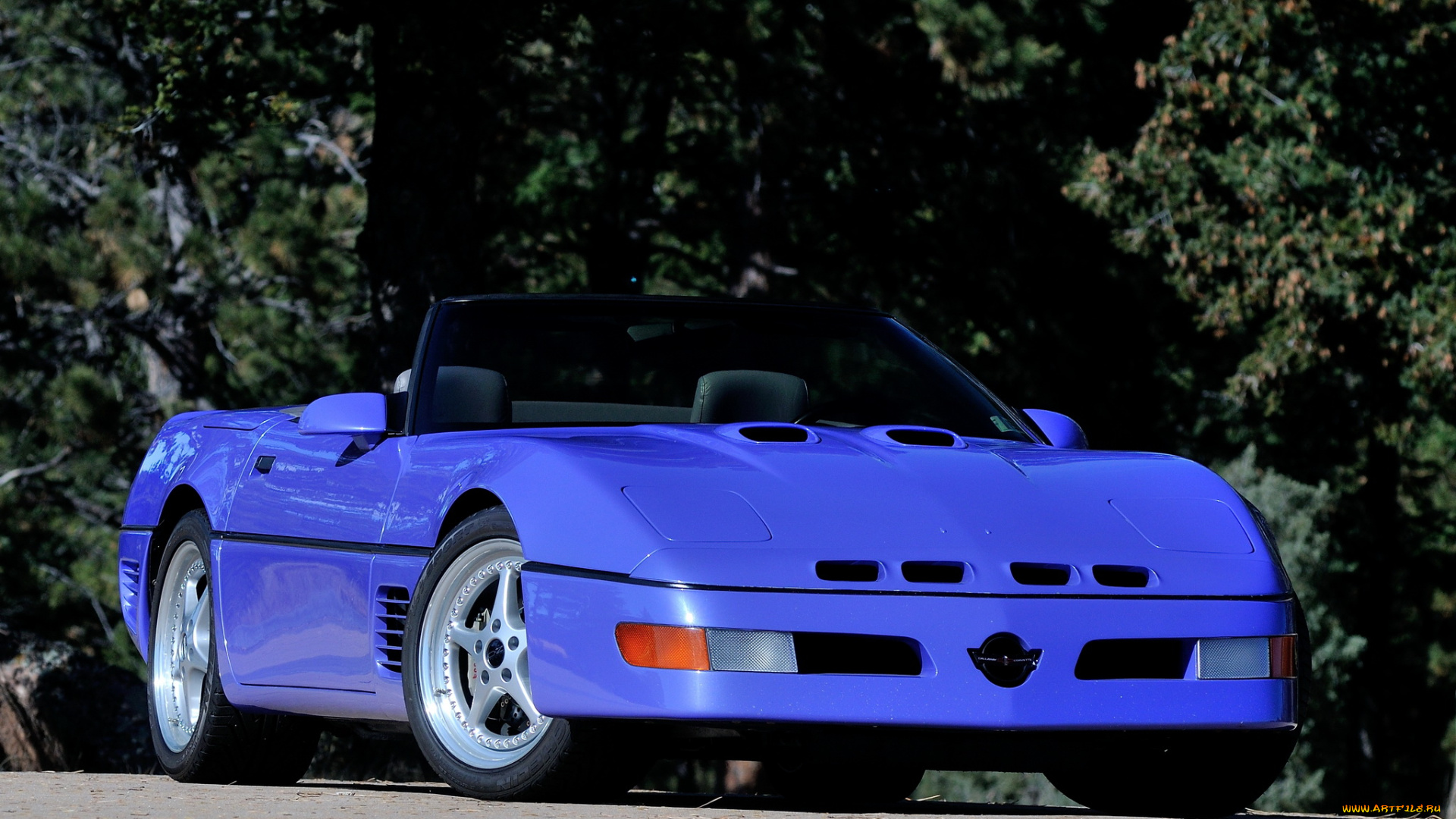 автомобили, callaway, c4, 1991, синий, b2k, speedster, corvette, turbo, twin, 500, series