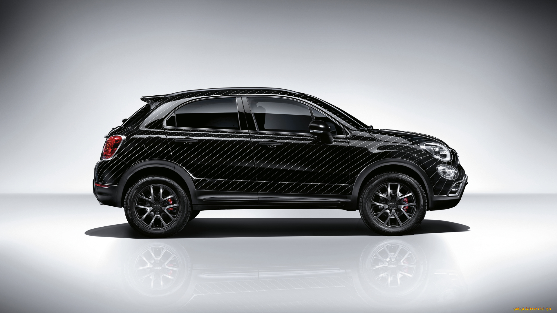 автомобили, fiat, 500x, 334, black, tie, темный, 2015г