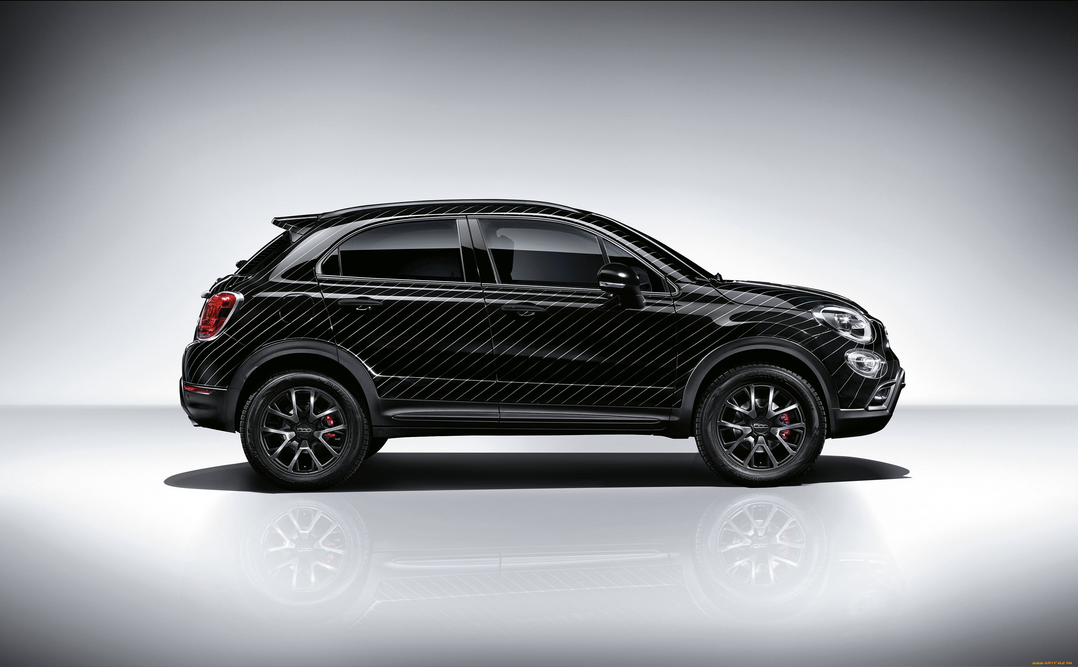 автомобили, fiat, 500x, 334, black, tie, темный, 2015г