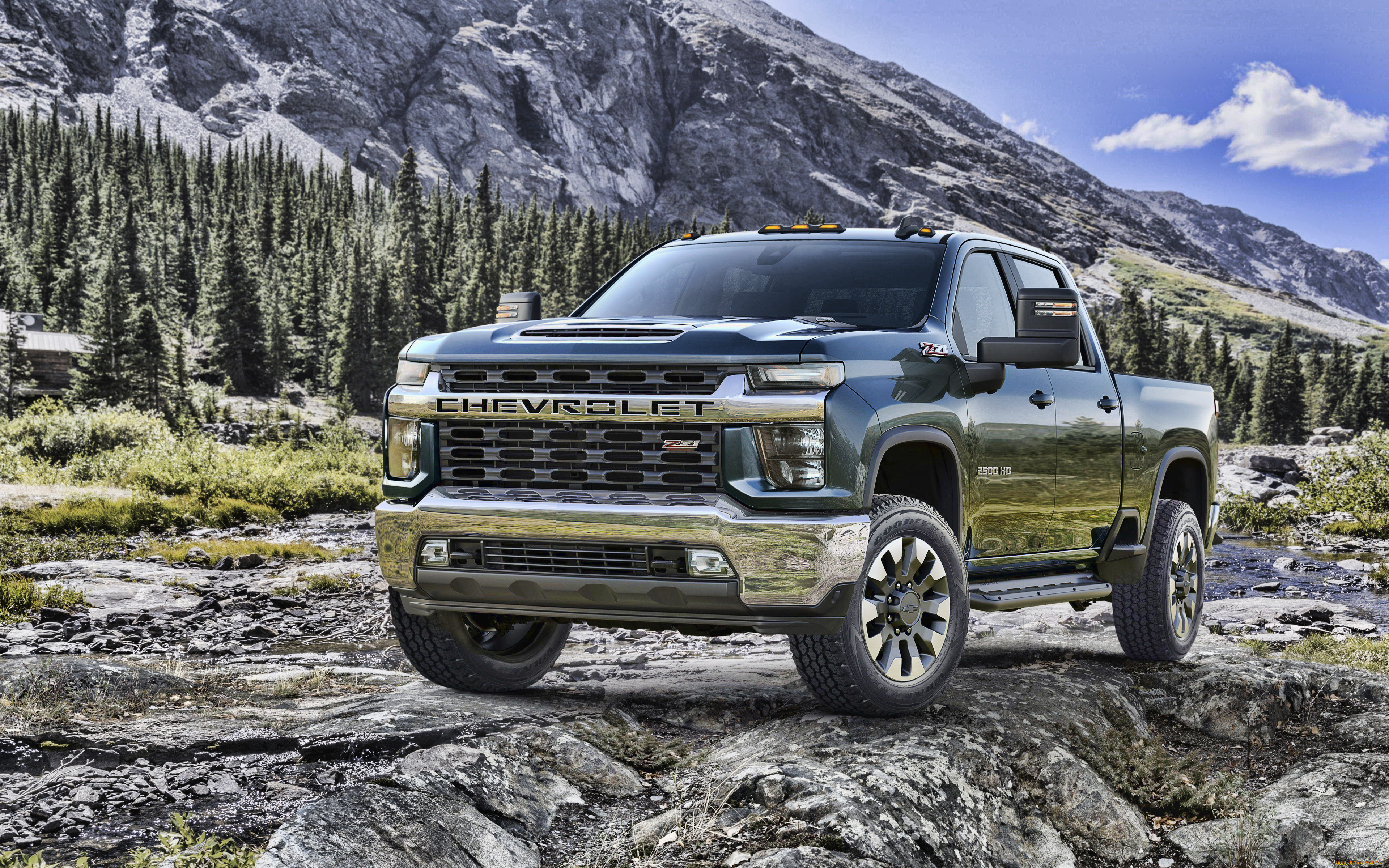 2019, chevrolet, silverado, 2500, hd, lt, z71, автомобили, chevrolet, шевроле, пикапы, бездорожье, американские, природа