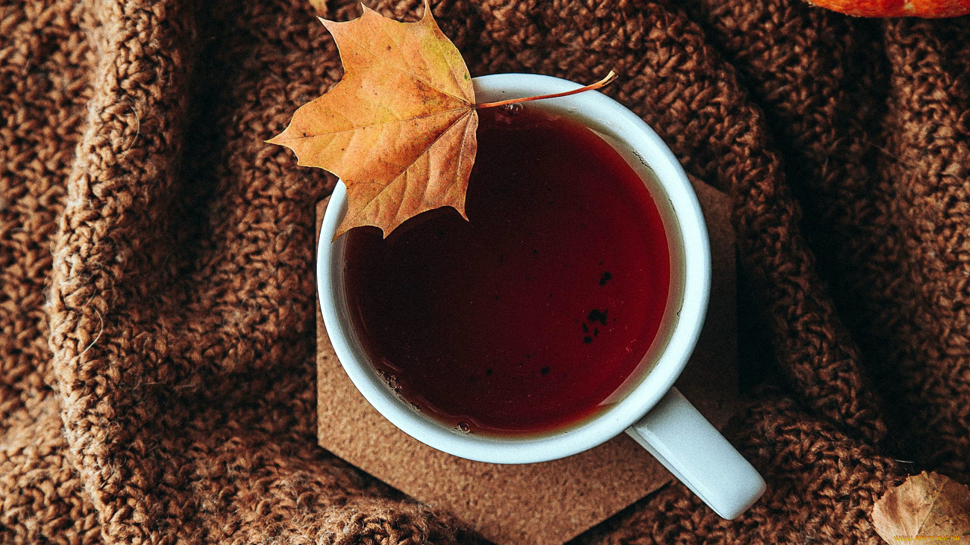еда, напитки, , чай, кленовый, лист, чай, осень
