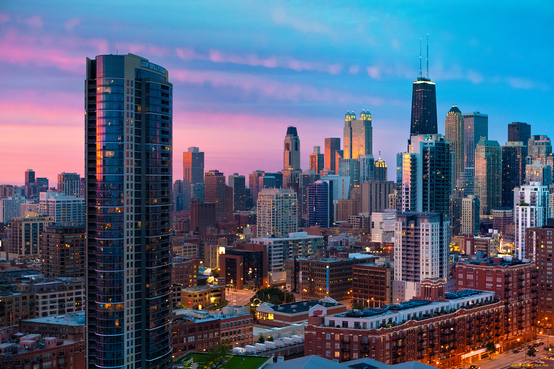 chicago, города, Чикаго, сша, здания, небоскрёбы